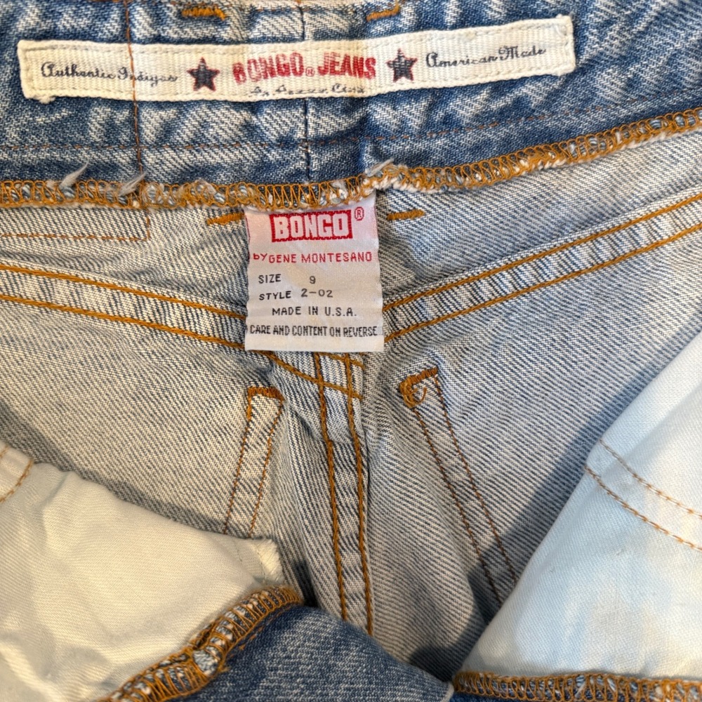 Vintage Bongo Jeans by Gene Montesano High Waist Tapered Made in USA size 9 - Picture 5 of 14